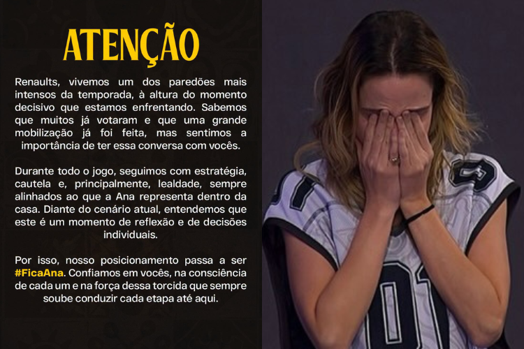O xeque-mate da neutralidade: a nova estratégia de Ana Paula Renault no BBB 26