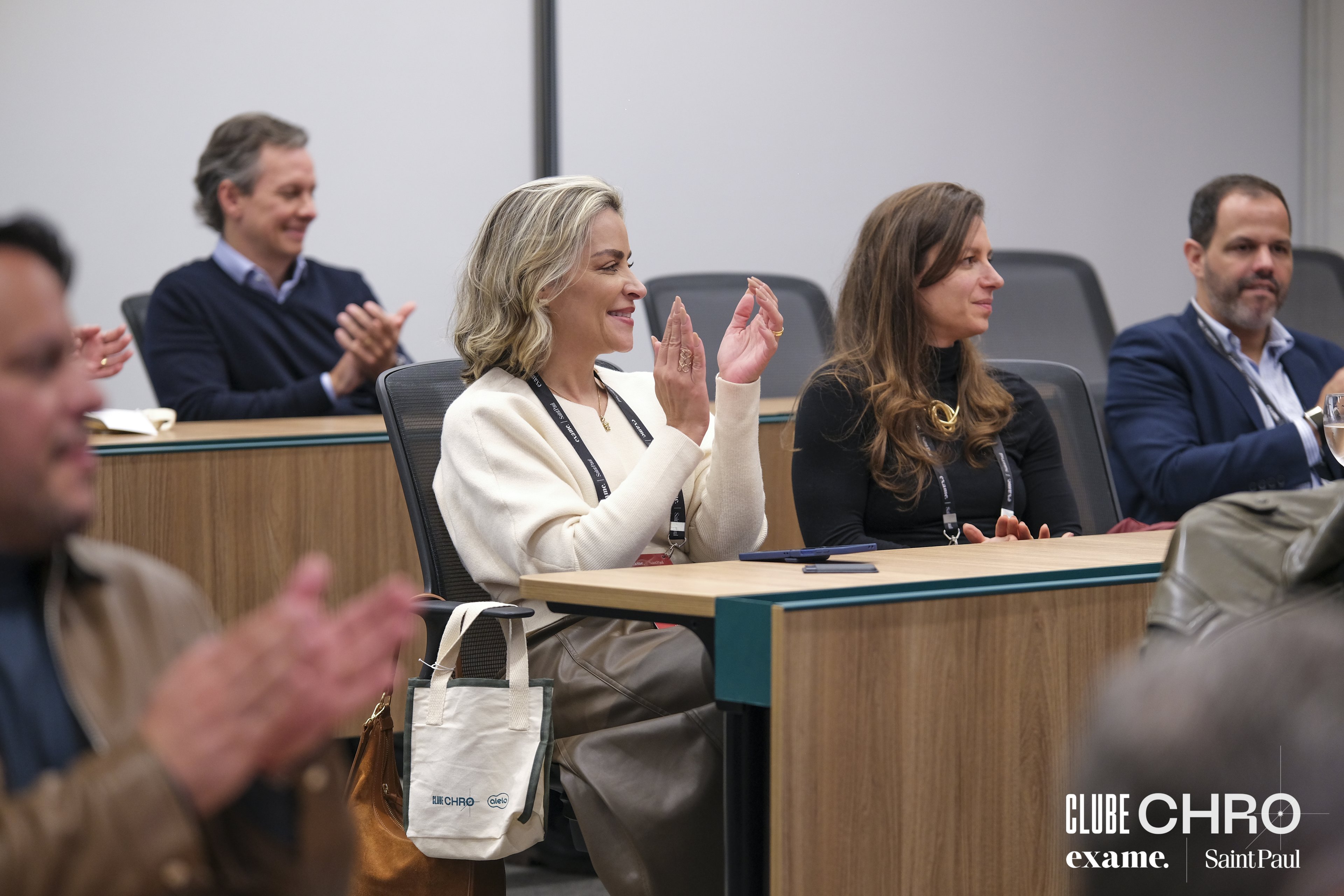Elaine Dantas (CHRO Copastur) , Mariana Malagutti (Diretora de Recursos Humanos, Segurança Alimentar e ESG da CIATC) , André Borges (Senior Partner Boutique Executive Search