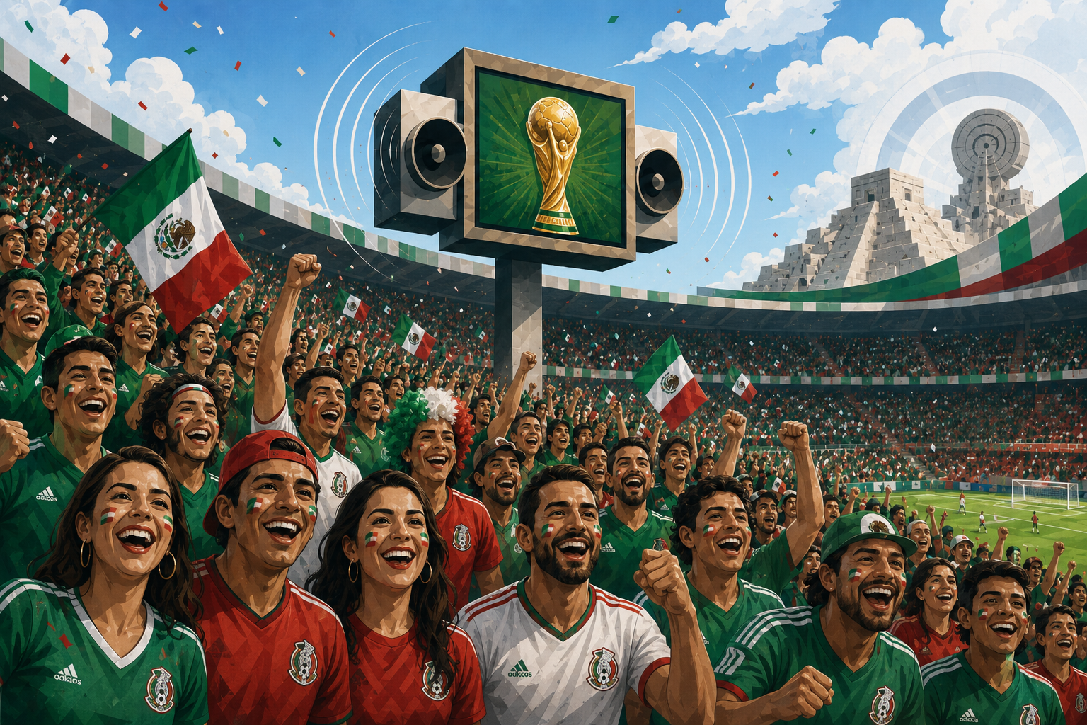 Punido pela Fifa, México aposta na 'ola' contra gritos homofóbicos na Copa