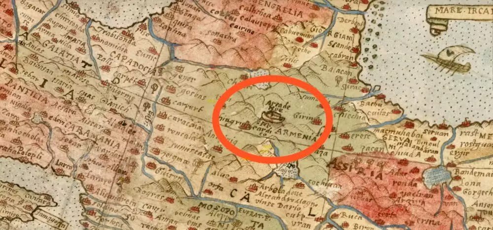Mapa-múndi de 1587 aponta Arca de Noé no mesmo local indicado por pesquisadores