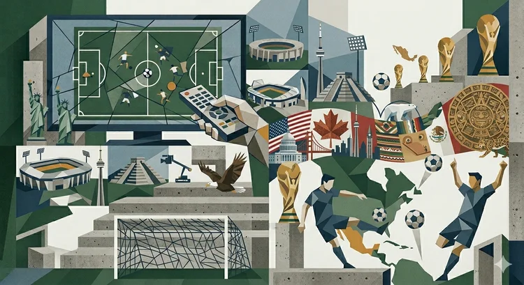 Copa do Mundo de 2026 tem um recorde de 48 seleções (Montagem IA)