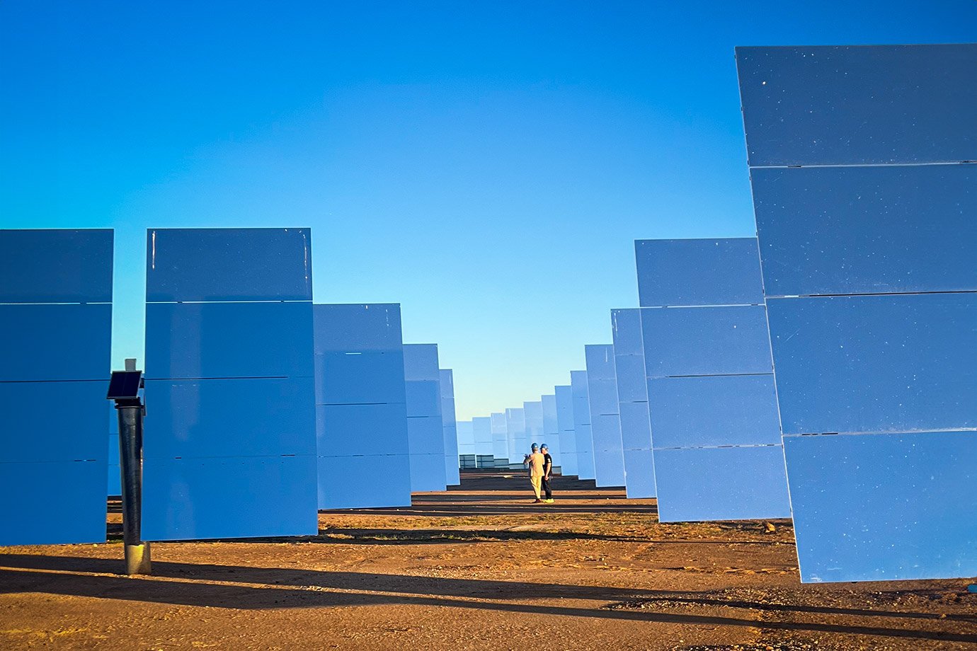Usina heliotérmica, no Cresp, em Petrolina: produz energia térmica a partir da radiação do sol (Clara Assunção/EXAME)