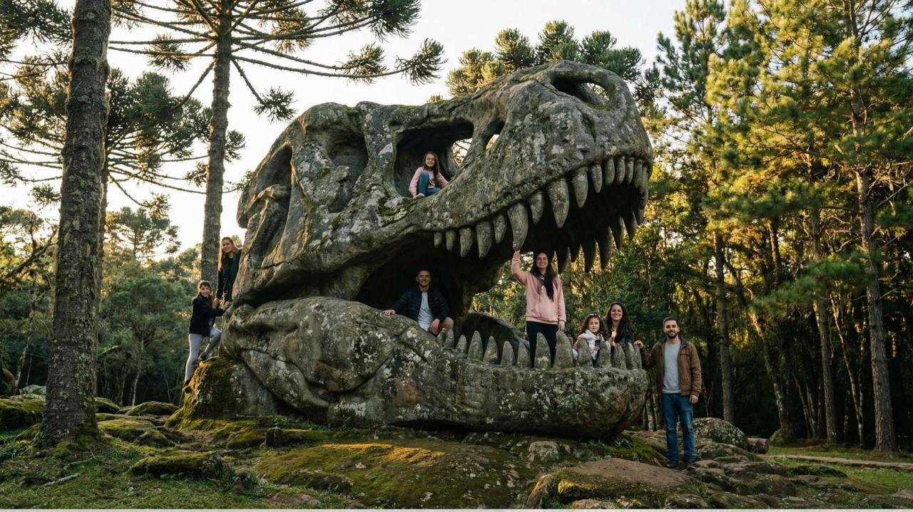 Com 'cidade perdida' e montanha-russa, interior de SP terá parque de dinossauros de R$ 60 milhões