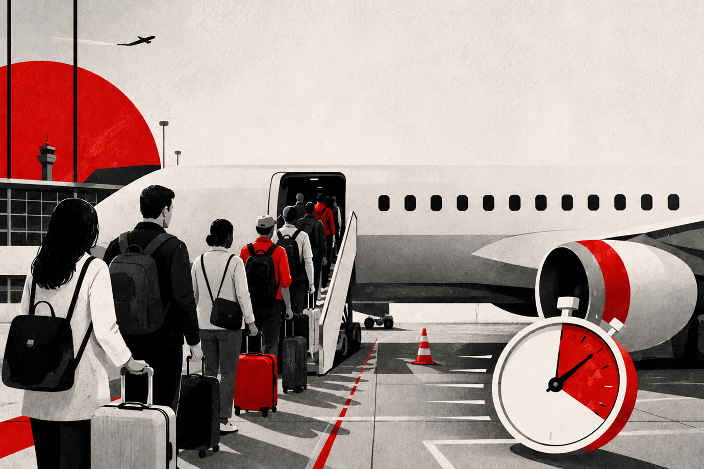 Qual é a forma mais rápida de embarcar no avião? A ciência tem a resposta