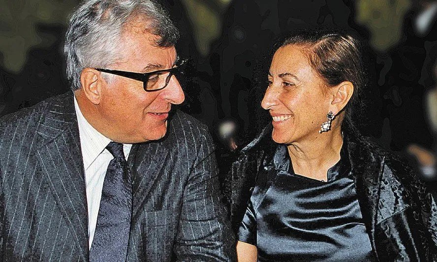 Patrizio Bertelli e Miuccia Prada