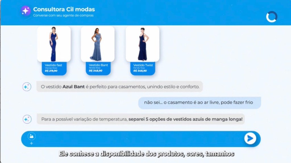 Agente de IA da Cielo em funcionamento