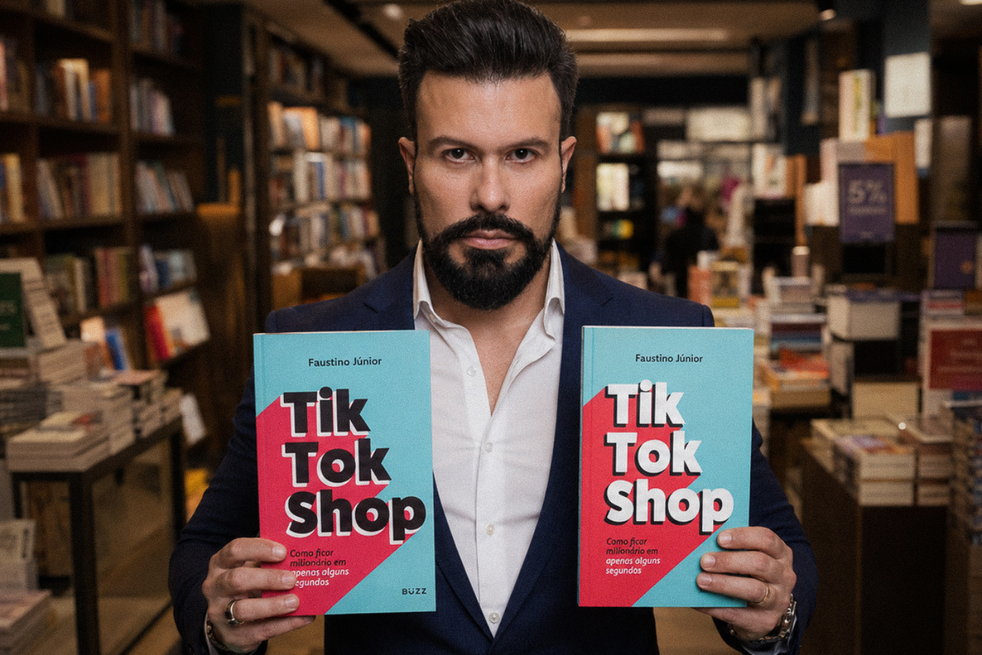 Faustino Júnior lança livro sobre oportunidades de negócio no TikTokShop