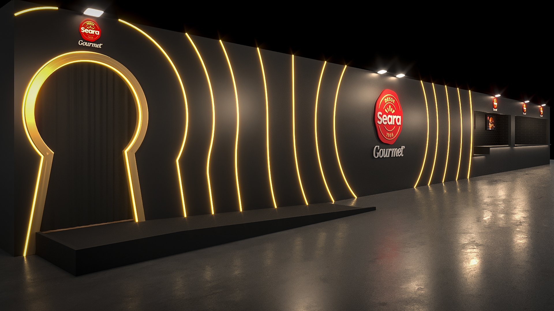 Estande Seara Gourmet em área VIP do Rock in Rio 2026