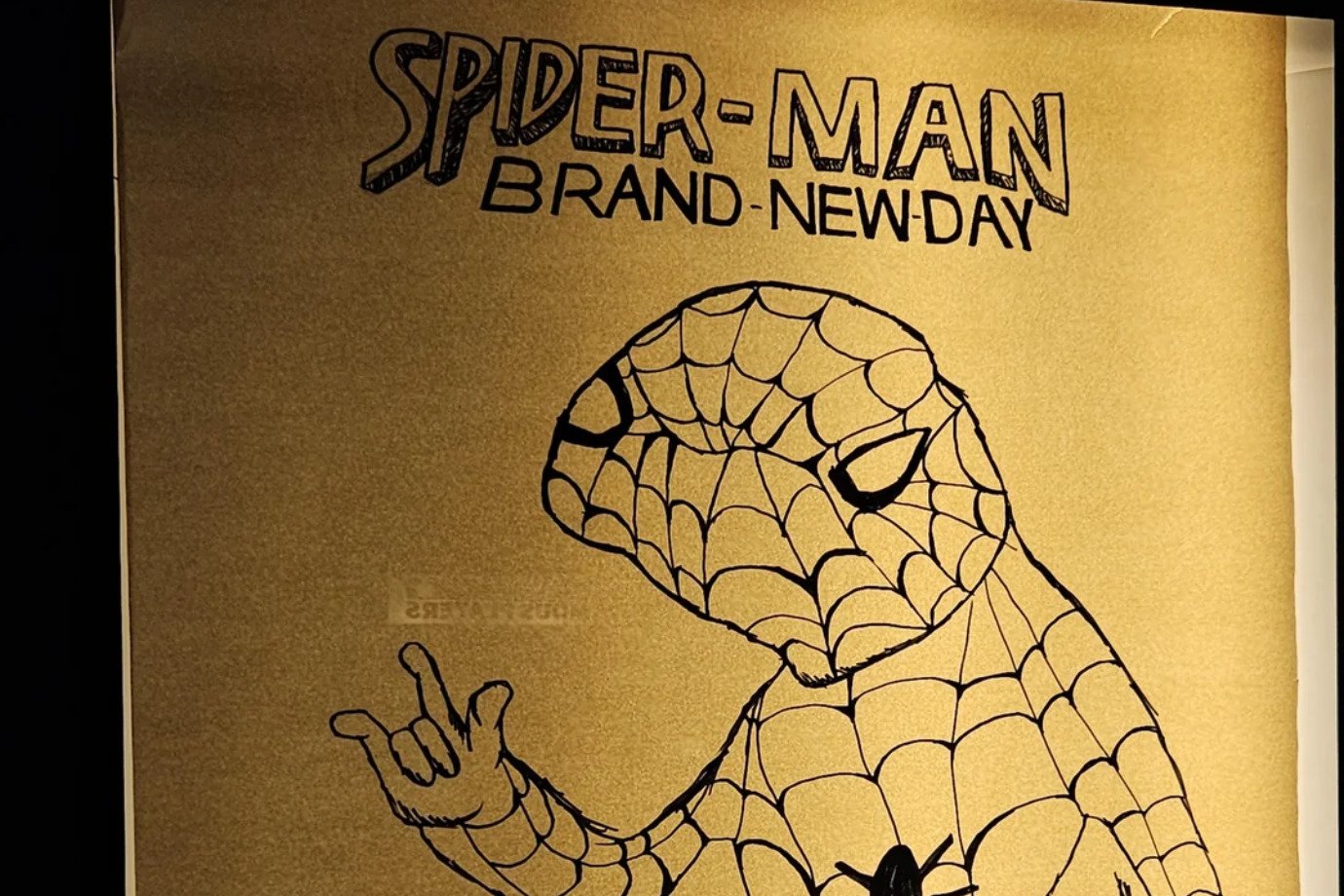 Sem pôster oficial, cinema do Canadá apela para desenho de Homem-Aranha e viraliza