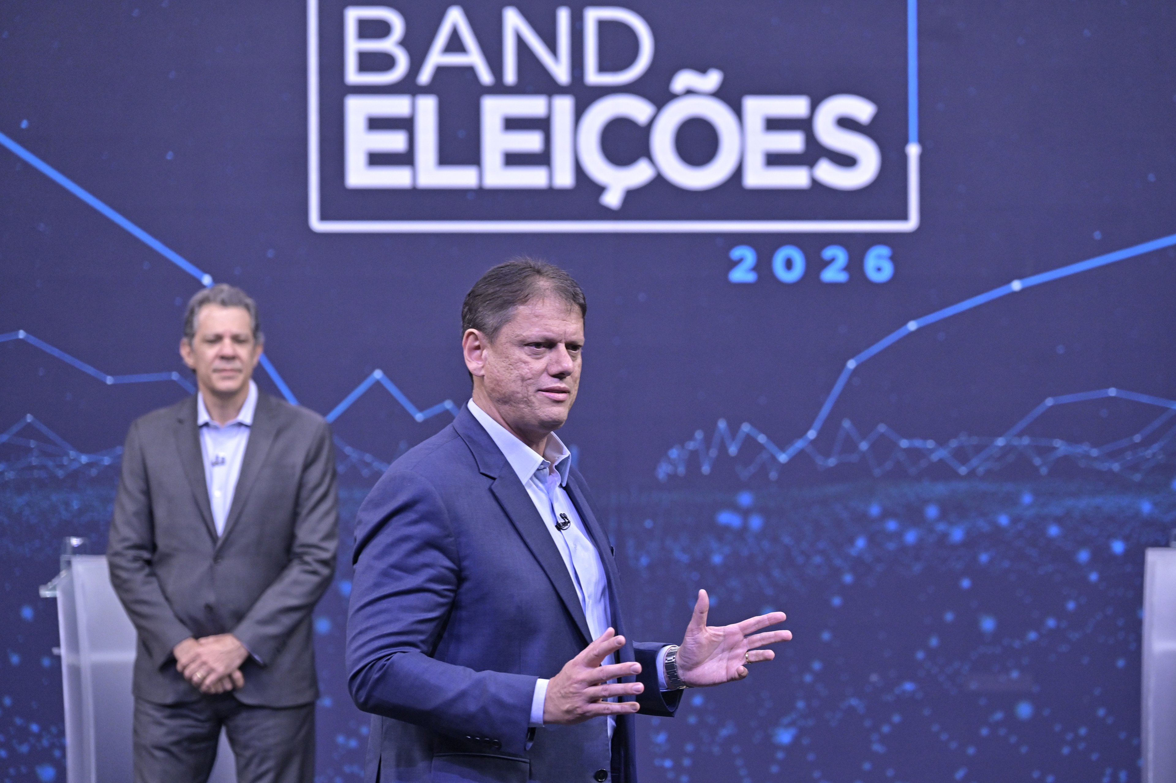 Paraná Pesquisas: Tarcísio tem 50,7% e Haddad, 33,3%, no 1º turno em São Paulo