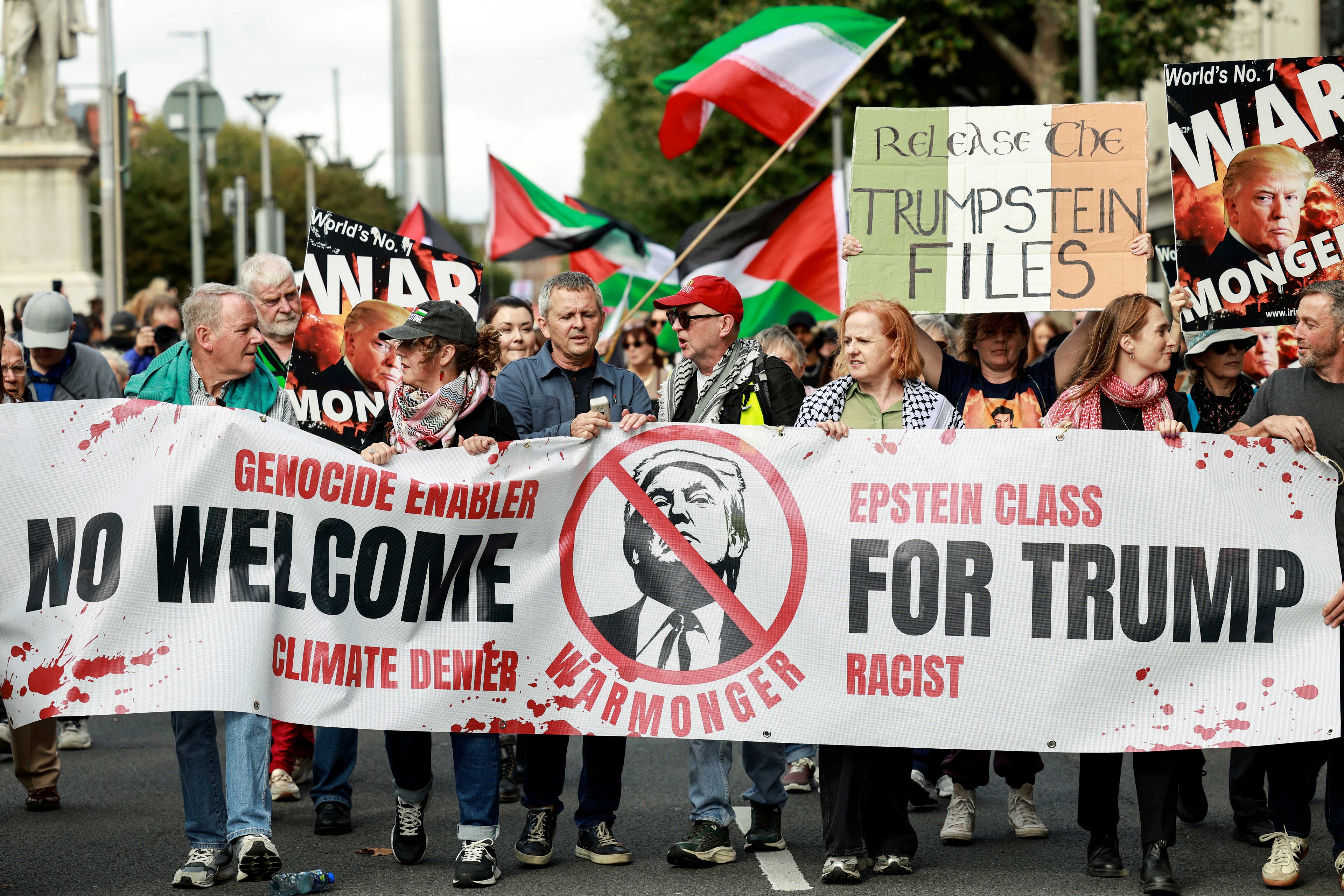 Protestos em Dublin