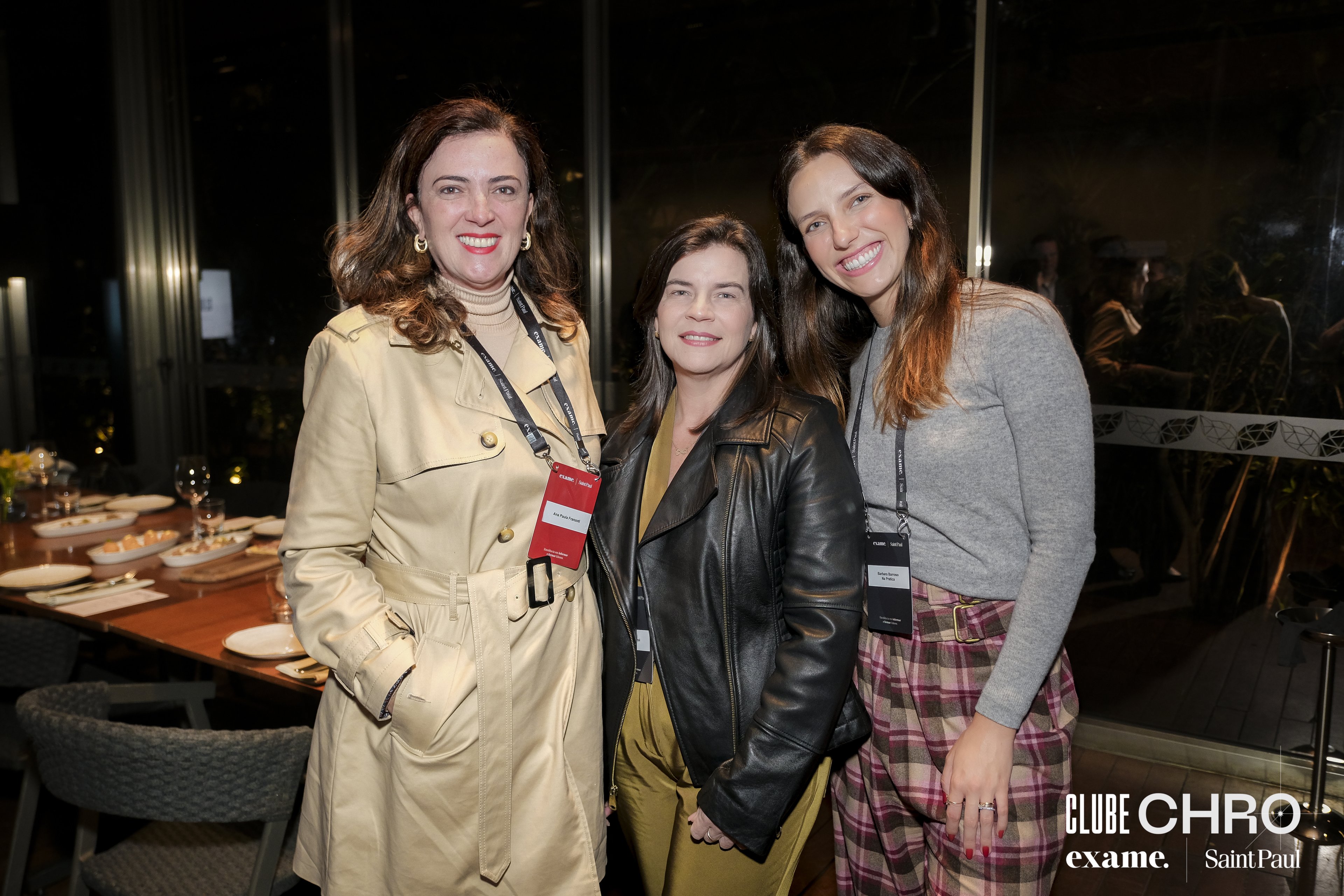 Ana Paula Franzoti (Executiva de RH), Fabiana Carazzai (HR Senior Manager Unilever) e Barbara Barroso (Customer Success Na Prática)