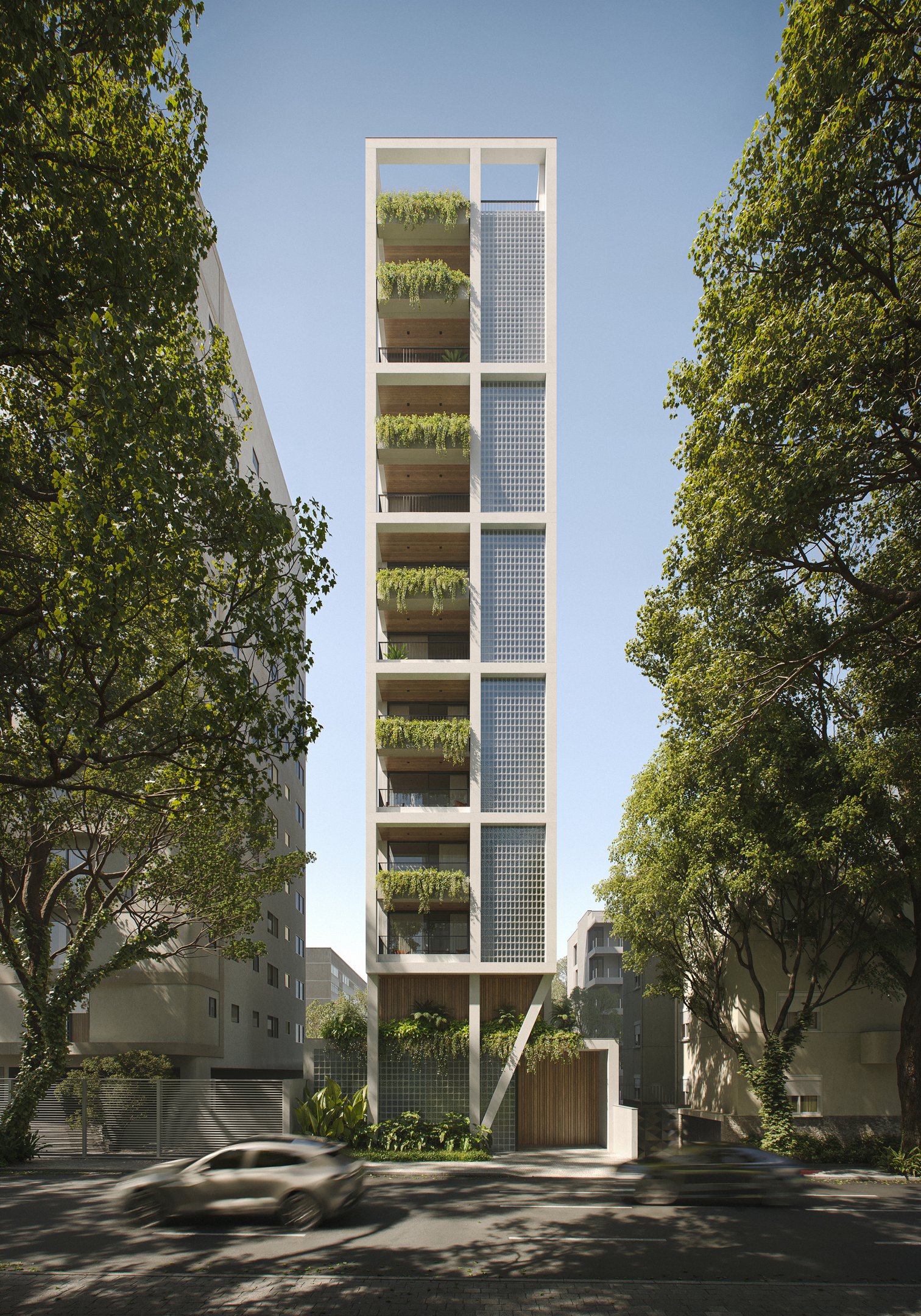 Projeto da Bioma na Rua José Maria Lisboa, nos Jardins, aposta em um residencial boutique com poucas unidades e plantas amplas em uma das regiões mais valorizadas de São Paulo.