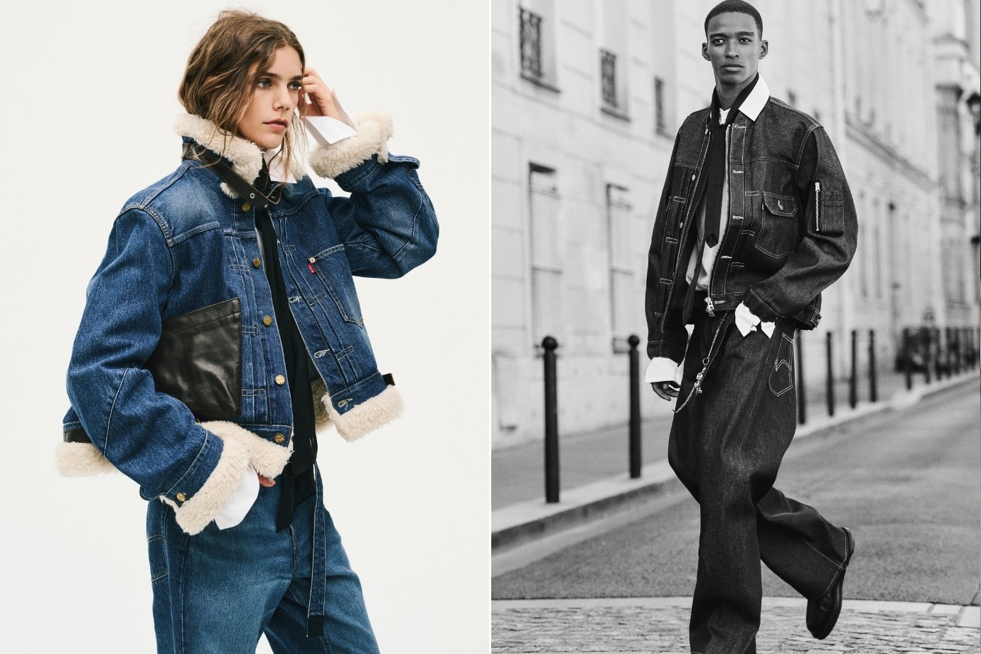 Levi's e Sacai reinventam o jeans em nova collab que chega ao