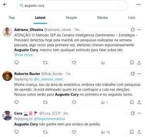 Repercussão Augusto Cury no X