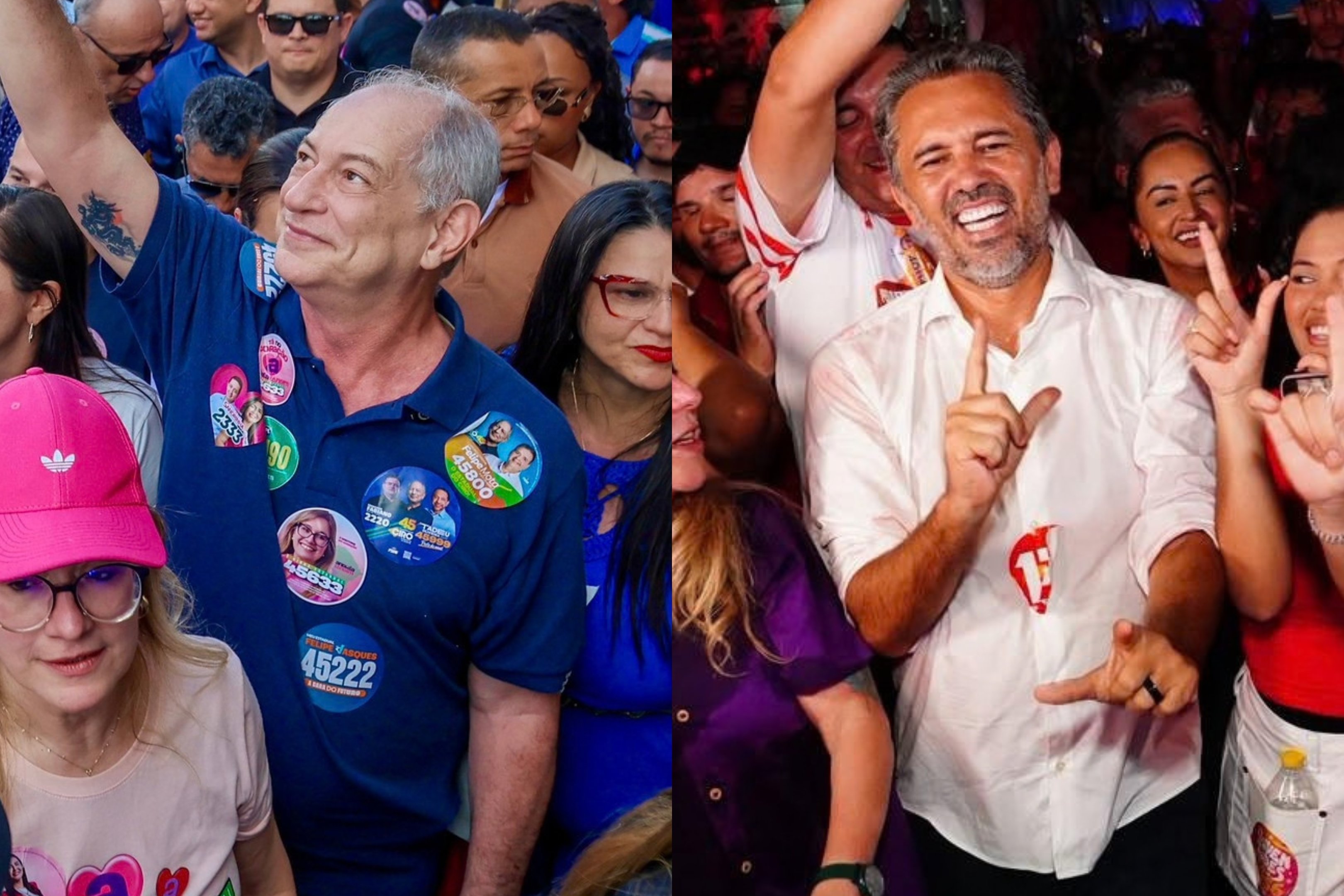 De Ciro a Elmano, quantas vezes a eleição no Ceará terminou no 1º turno?