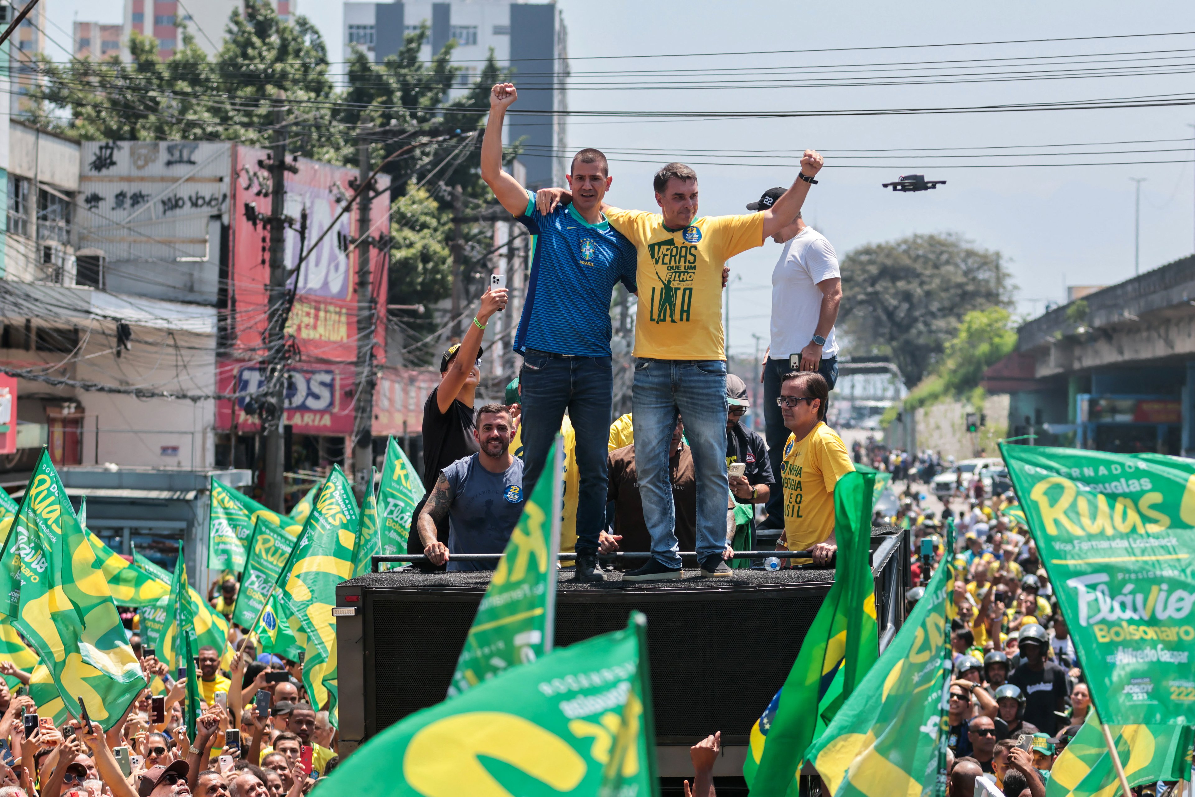 Tarcísio e Ricardo Nunes confirmam ato na Paulista em apoio a Flávio Bolsonaro