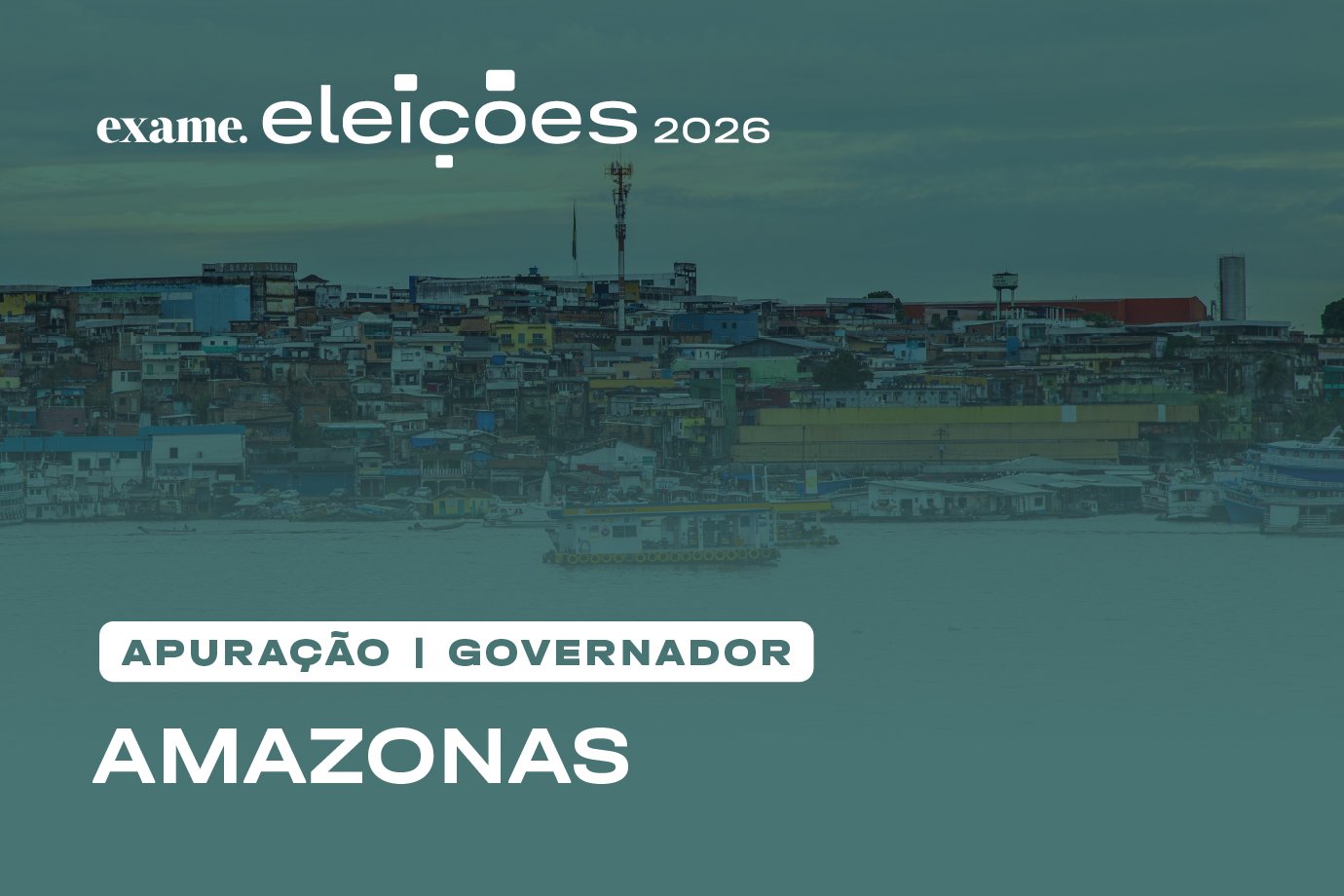 Apuração para governador em Amazonas: veja quem está ganhando em tempo real
