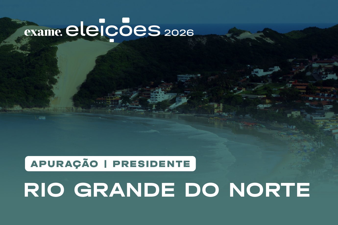 Apuração de presidente no Rio Grande do Norte: veja em tempo real quem está ganhando a eleição