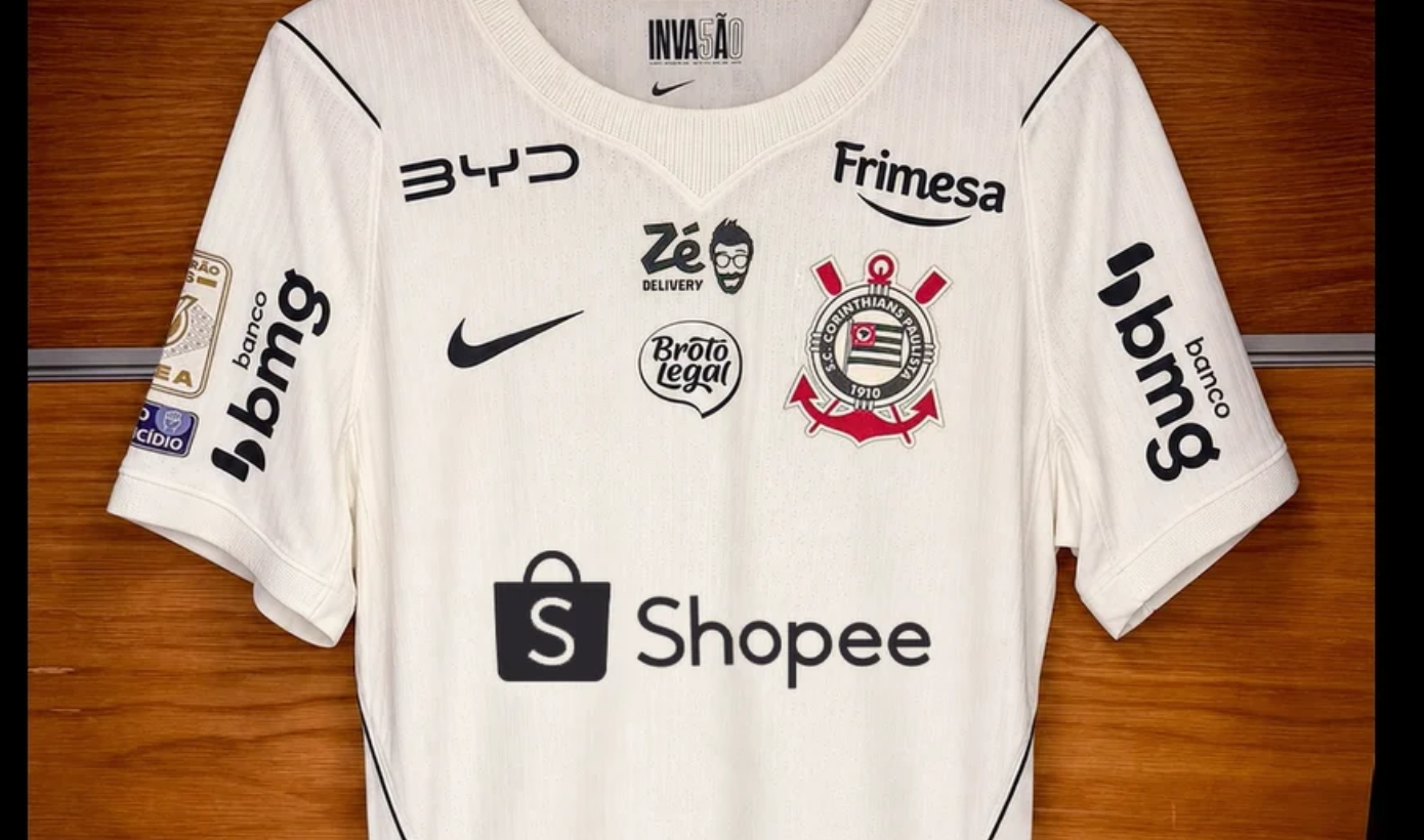 Shopee torna-se patrocinadora master do Corinthians