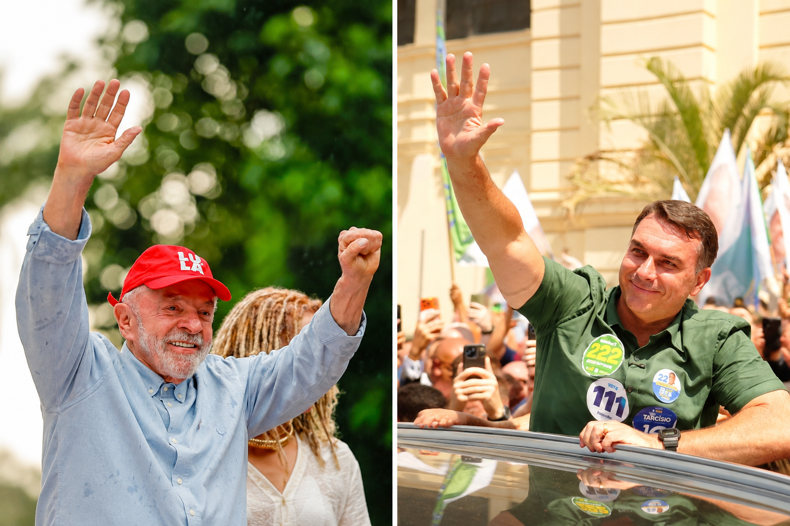 Lula e Flávio Bolsonaro vão a SP na última ofensiva antes do 1º turno