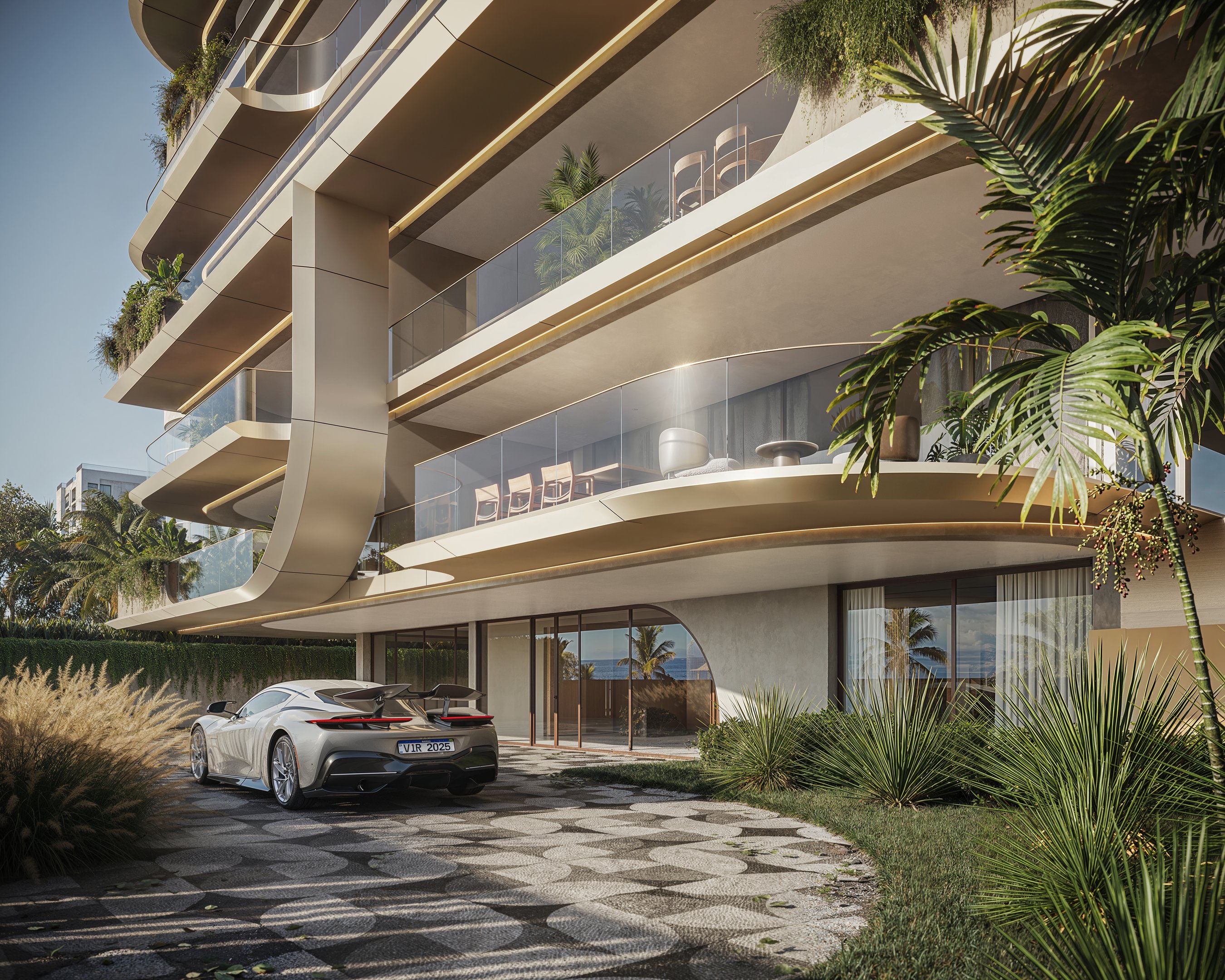 No Rio, prédio de luxo coloca os supercarros no centro do projeto