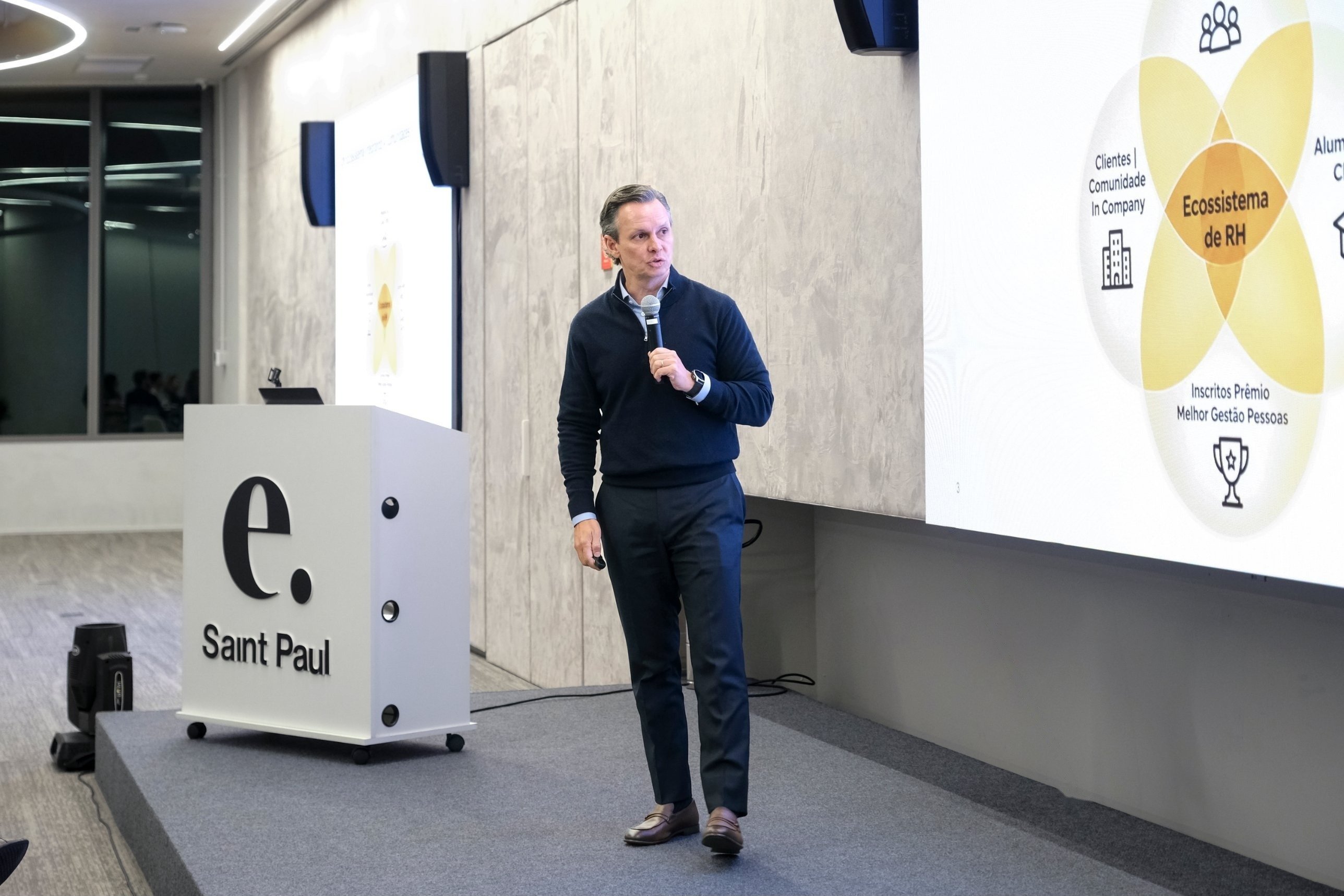 José Claudio Securato, CEO da Exame Educação e Saint Paul Escola de Negócios em apresentação para o Clube do CHRO