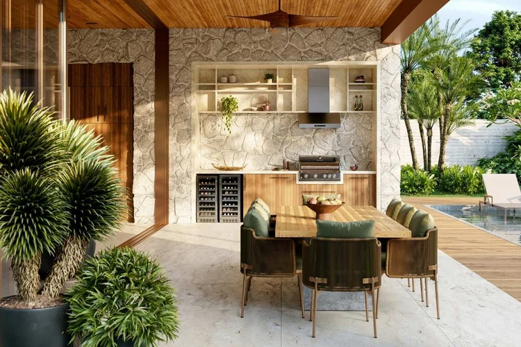 Churrasqueira gourmet do Grupo Elettromec: nova linha da empresa incorpora tecnologia, design e planejamento arquitetônico ao ambiente (Elettromec/Divulgação)